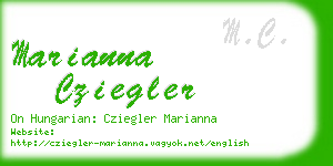 marianna cziegler business card